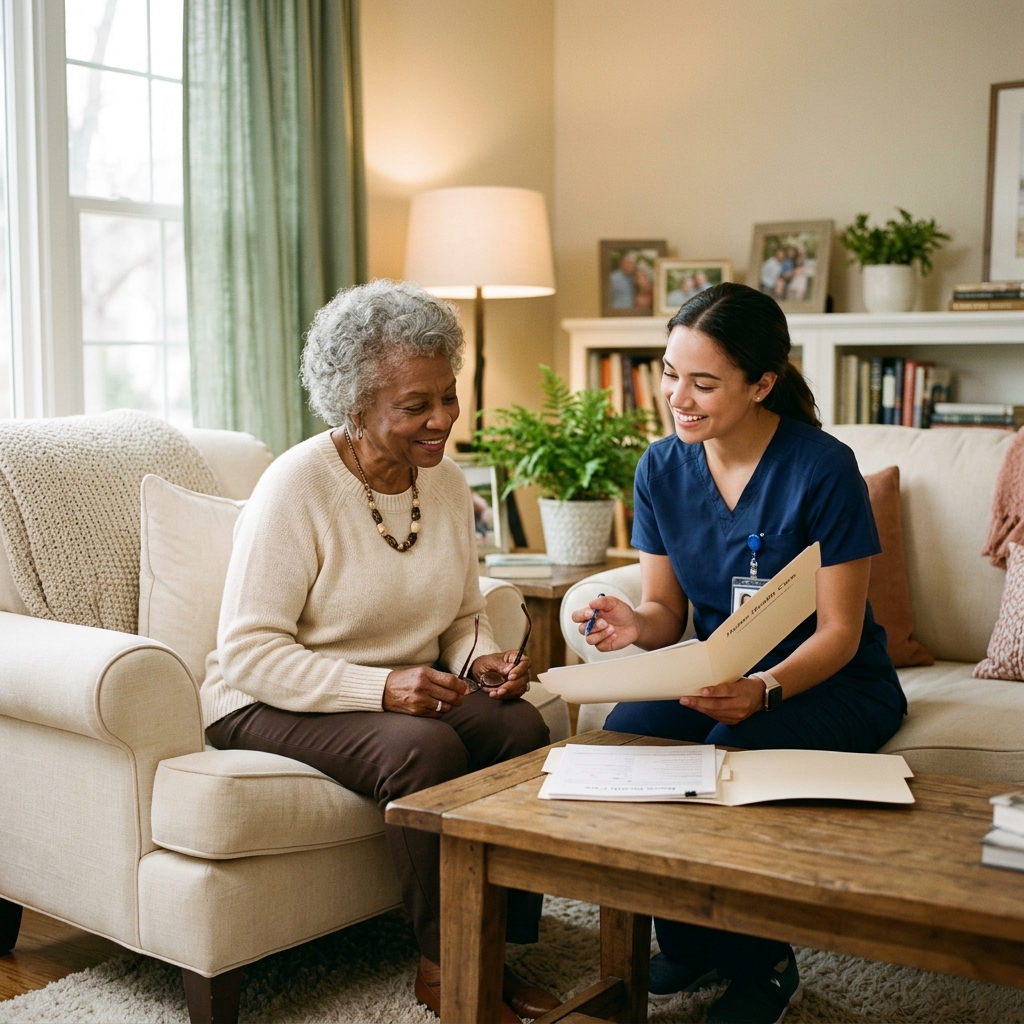Caring support for elderly and disabled individuals in their home environment